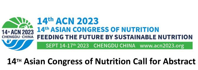 14TH Asian Congress of Nutrition Call for Abstract